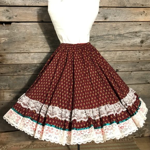 Square Dancing Skirt, Pitchfork Brand, Size L - Picture 3 of 9